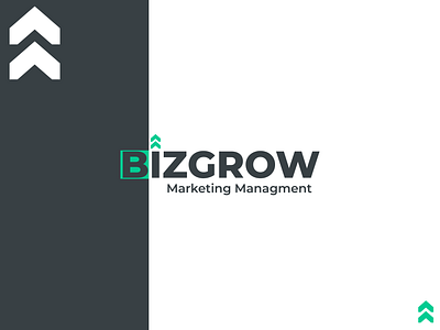 Bizgrow Marketing Management's Logo Design 2d 3d animation branding design graphic design illustration logo minimalist