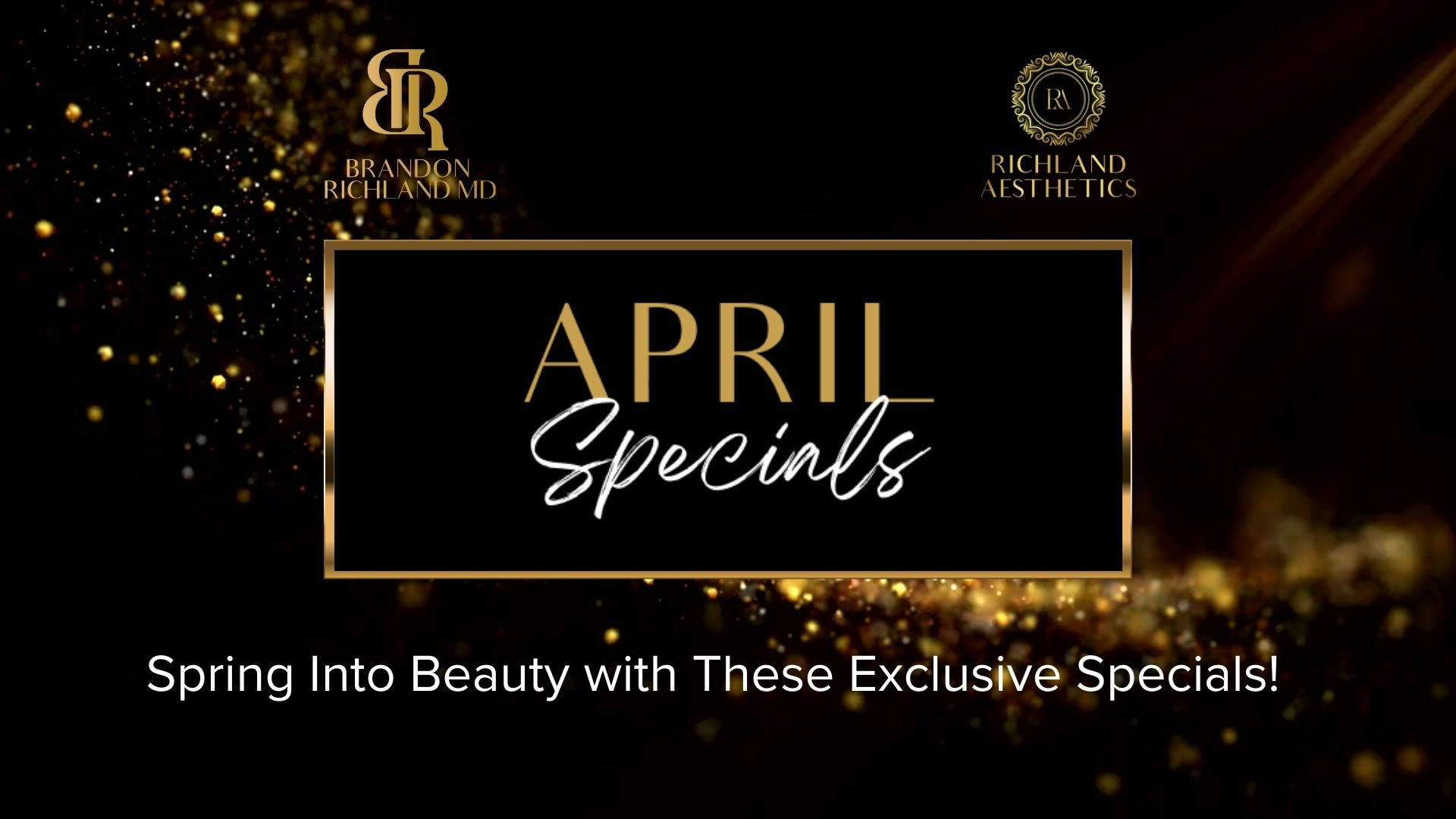 Special Offer Video for Dr. Richland -Plastic Surgeon after effect animation black branding canva design gold graphic design motion graphics offer photoshop premium special video