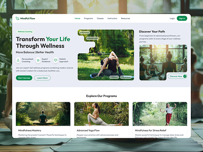 Meditation Website Template a wellness meditation website meditation website template meditation website ui design