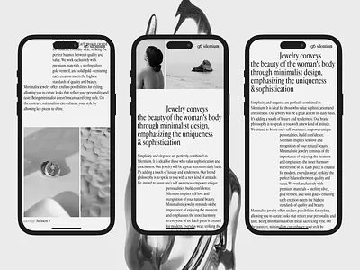 Jewelry longread | Silentium design longread mobile typography ui web webdesign