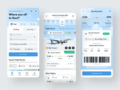 Intuitive & Modern Flight Booking Mobile App appshowcase