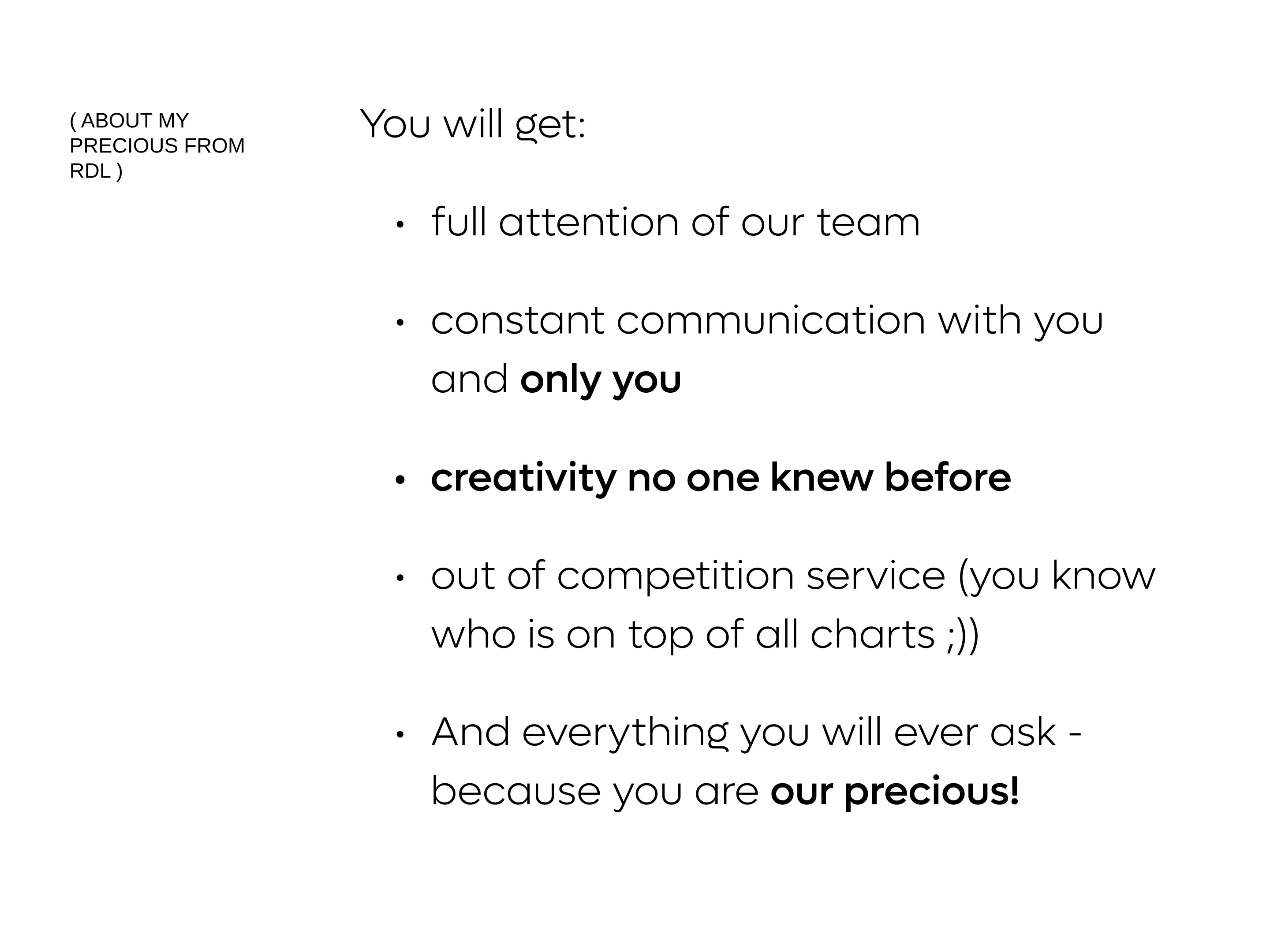 Example of My Precious