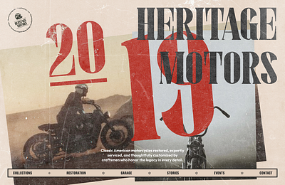 Heritage Motors [CONCEPT] alchmy studio automotive website branding motorbike website motorcycle motorcycle website website website design website designer