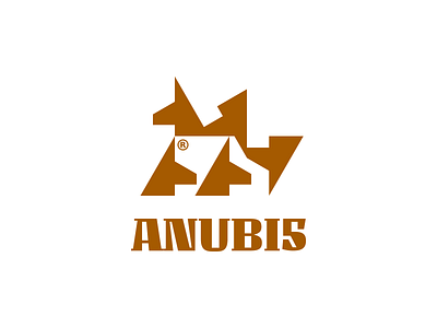 ANUBIS ancient anubis brand dog egypt god identity idolize irakli dolidze logo mark negative repetition rotation space symbol triangle visual