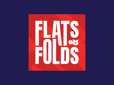 Flats & Folds logo concept design logo