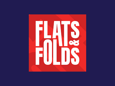Flats & Folds logo concept design logo