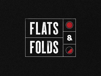 Flats & Folds logo concept branding design logo