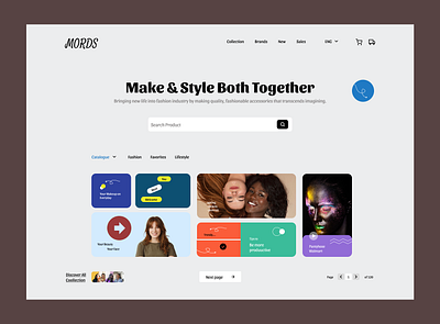 MORDS Landing Page ui ux
