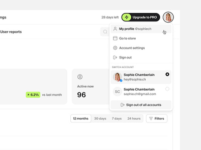 Account dropdown — Untitled UI account account dropdown dropdown menu product design ui design user interface