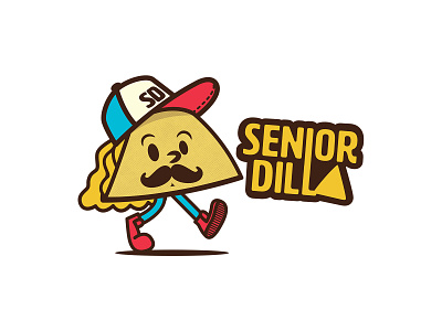 Senior Dilla Logo branding design illustration logo