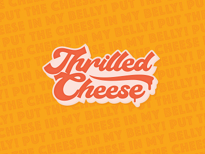 Thrilled Cheese Logo concept branding design illustration logo
