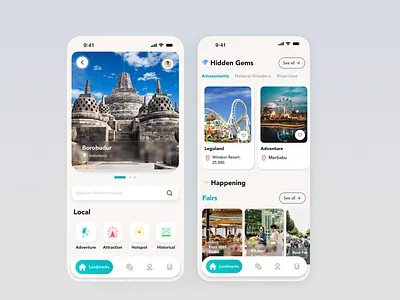 Travel Homepage Mobile Apps apps discovery homepage menu mobile travel ui web