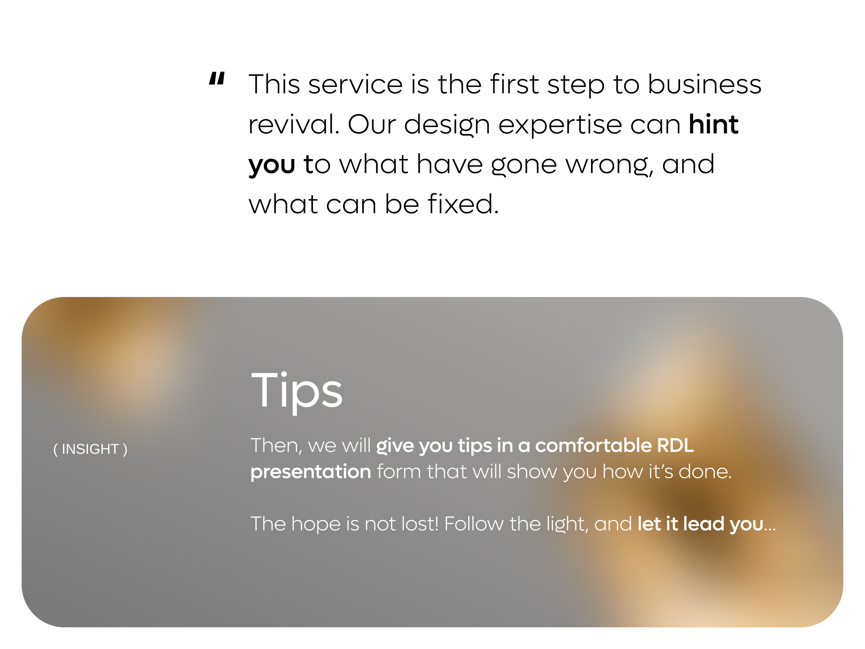 Example of Business Reset Button