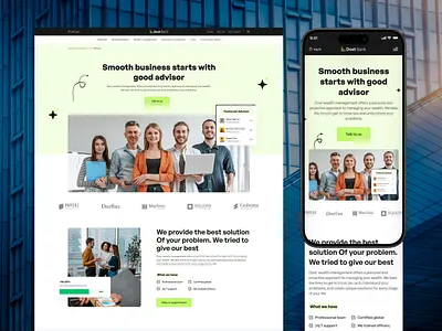 Dost Bank - Advisory and Appointment Page Design appointment bank business design finance header hero homepage landing management minimal modern money scheduling ui ux web design