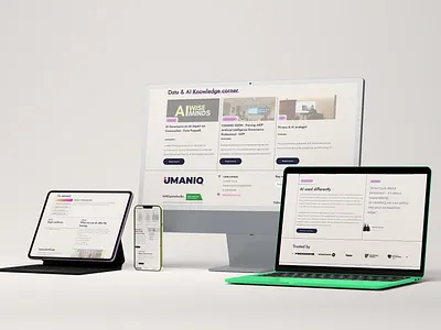 Umaniq animation brand branding company branding data driven design illustration logo minimal minimalistic responsive design typography ui ux webdesign webpage