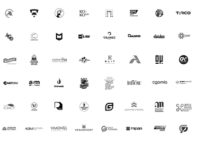 Logotypes 2025 branding design flat graphic design illustration logo vector