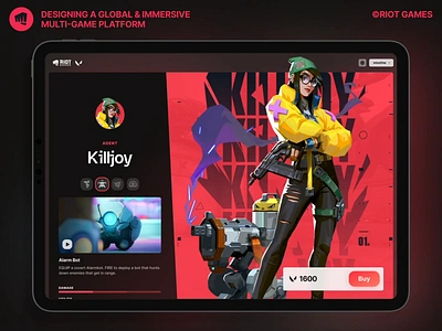 Riot Games Platform UI animation color games icons multiplatform platform riot system ui