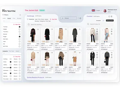 Style at Scale: Category Management Dashboard adminpanel branding cleanui dashboardui e commerce figma interfacedesign minimaldesign onlineshoppingui retaildashboard saas dashboard userinterface uxdesign webappdesign