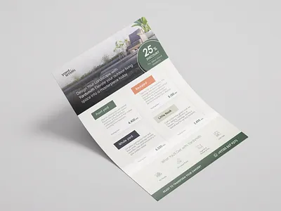 A4 Flyer Design a4 advertisement brochure flyer flyer design front yard graphic design landscape print media promotion sales single page yards yardsmith