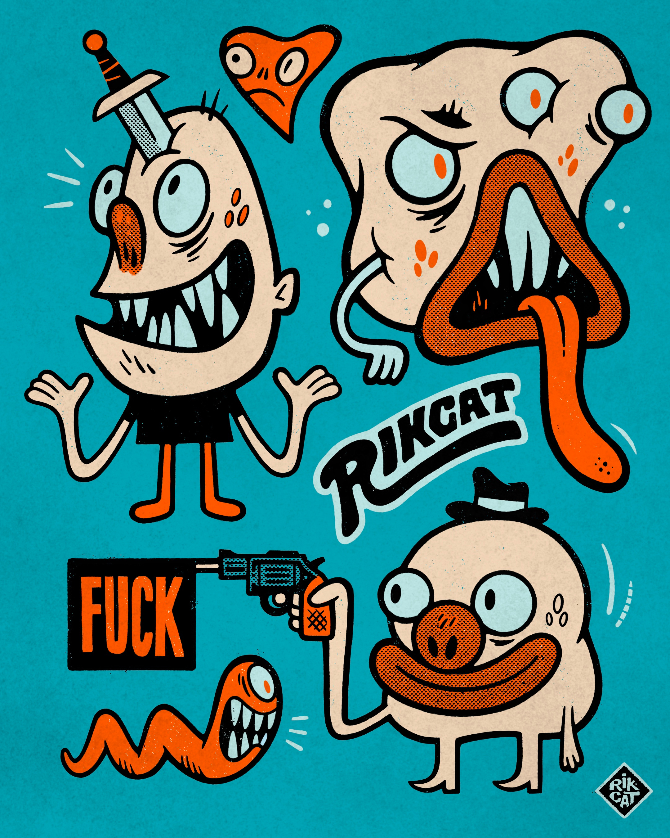 F*CK branding design graphic design illustration