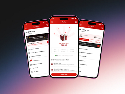 My Profile & Subscription- Mobile App account loyalty mobile app mockup profile subscription ui visual design