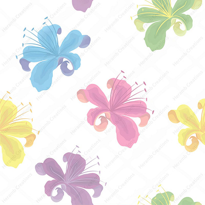 Pattern Design 2d artwork colorful damask design editable floral illustration pattern design pattern making seamless summer vector vintage