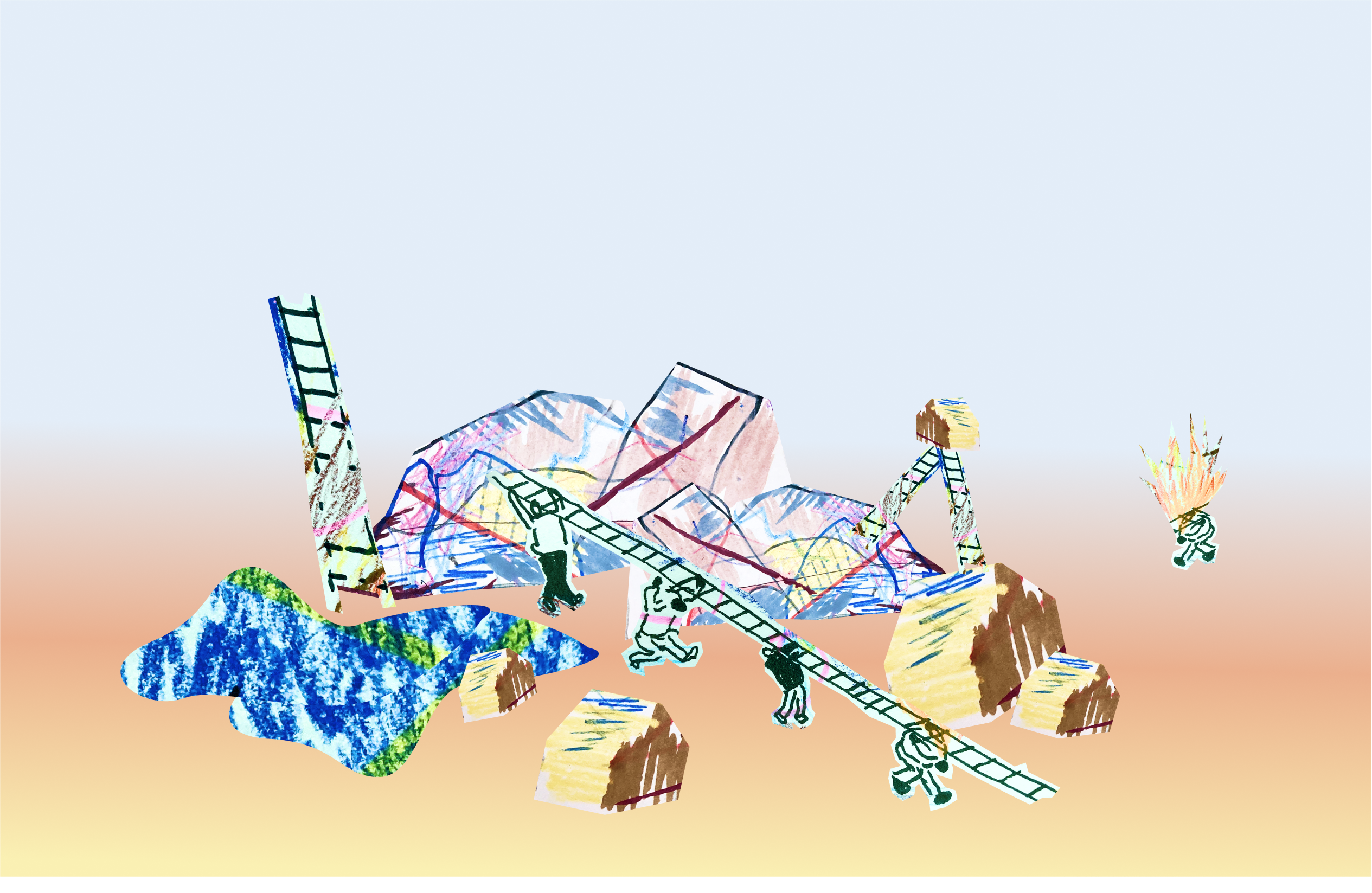 Scribbbbbble busy colorful digital art graphic design illustration mixed media painting pattern web