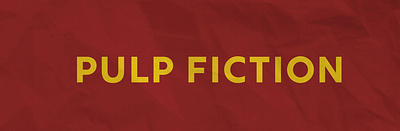 Pulp Fiction design graphic design illustration typography