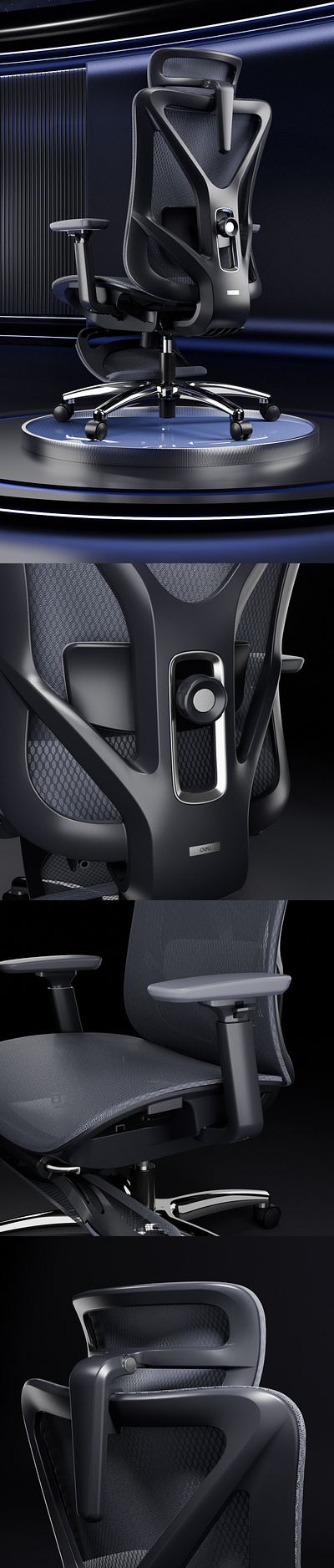 Deli | Ergonomic Chair 3d design