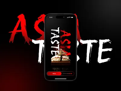 ASIA TASTE — Sushi Delivery App asiavibes darkui figmadesign fooddeliveryapp mobileappdesign sushiapp ui uidesign ux uxdesign
