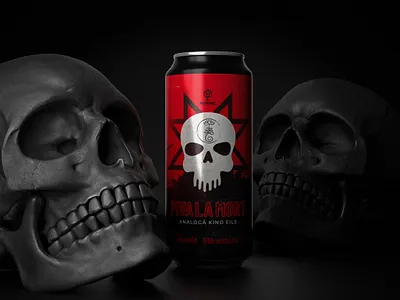 Piva La Morte graphic design illustration packaging