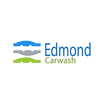 E Logo for edmond car wash branding graphic design logo