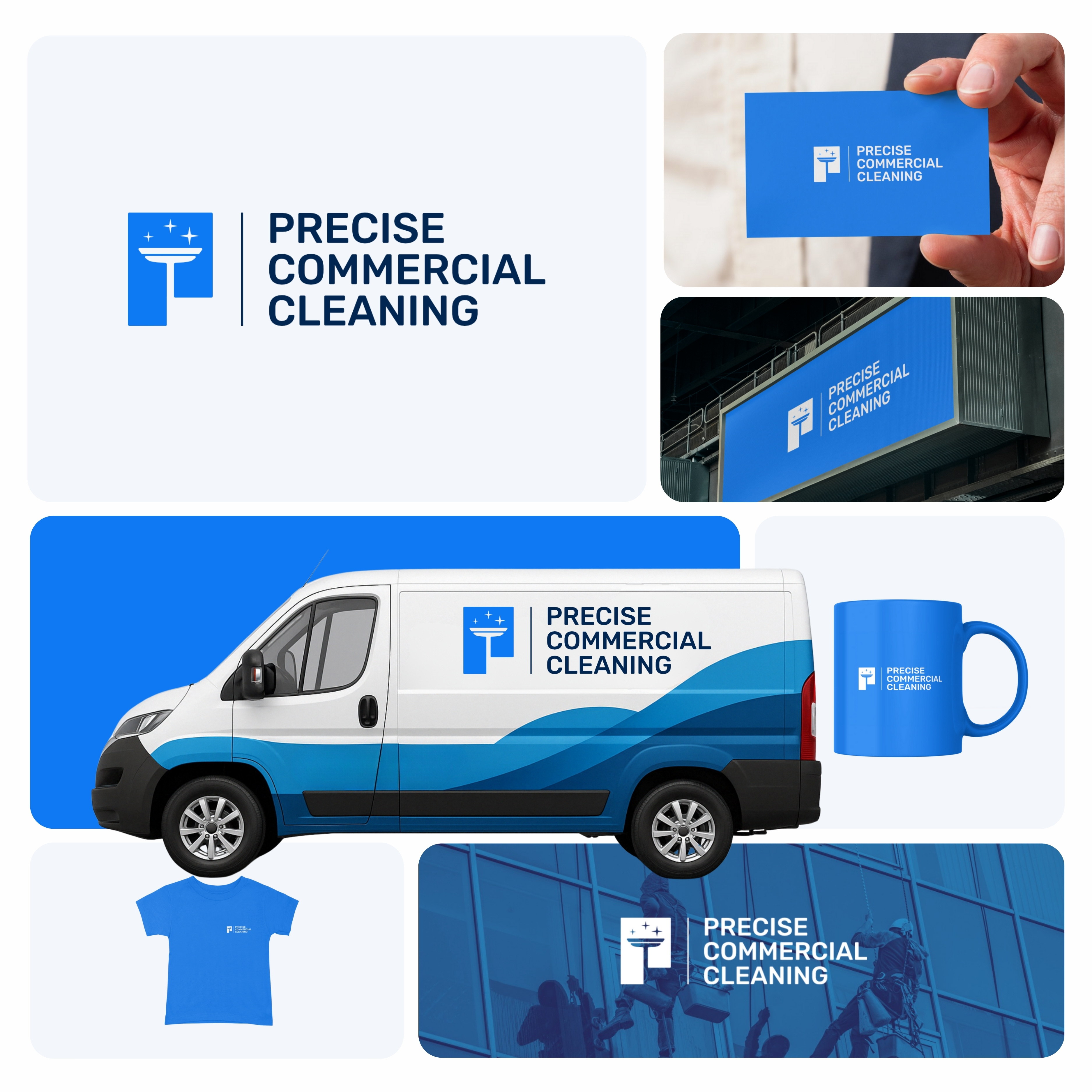Commercial Cleaning Company Logo Design branding cleaners cleaning commercial custom logo design dynamic flat handcrafted logo handdrawn logo illustration lettermark logo minimal modern p logo precise symbolic windows cleaning wrap