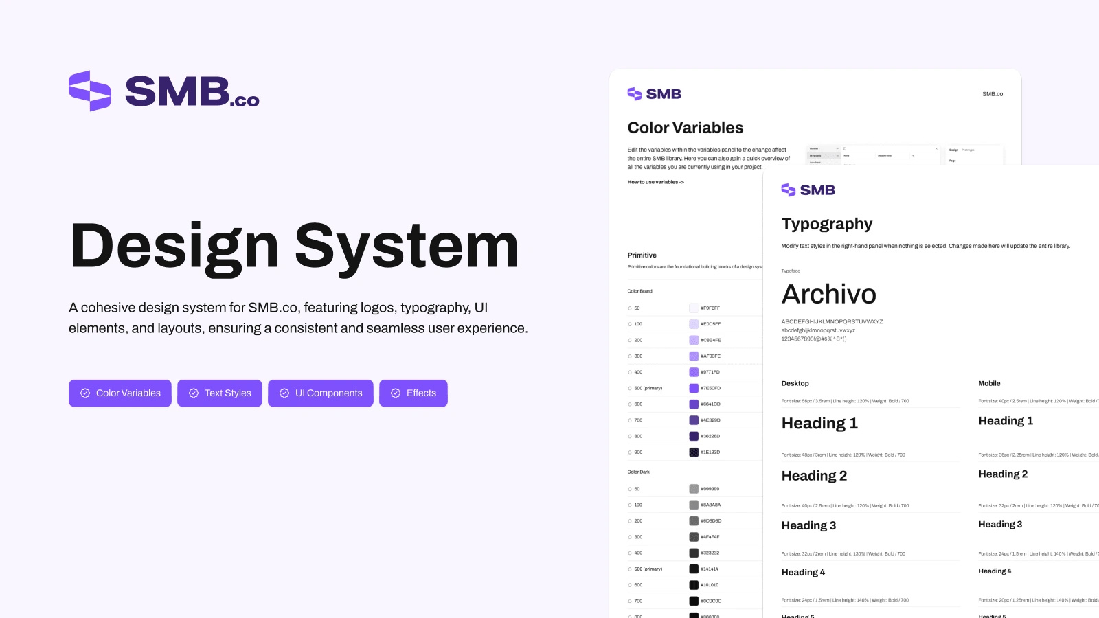 SMB.co Design System buttons design system design systems figma inputs ui ux