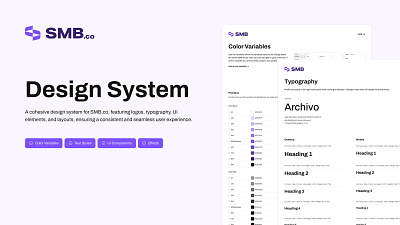 SMB.co Design System buttons design system design systems figma inputs ui ux
