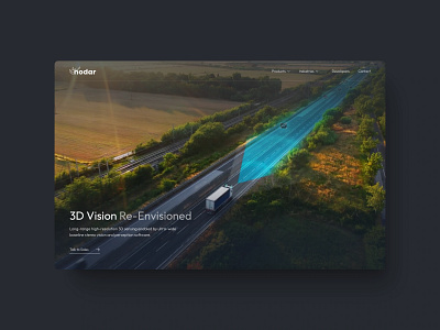 NODAR Framer Website design framer ui ux web web design