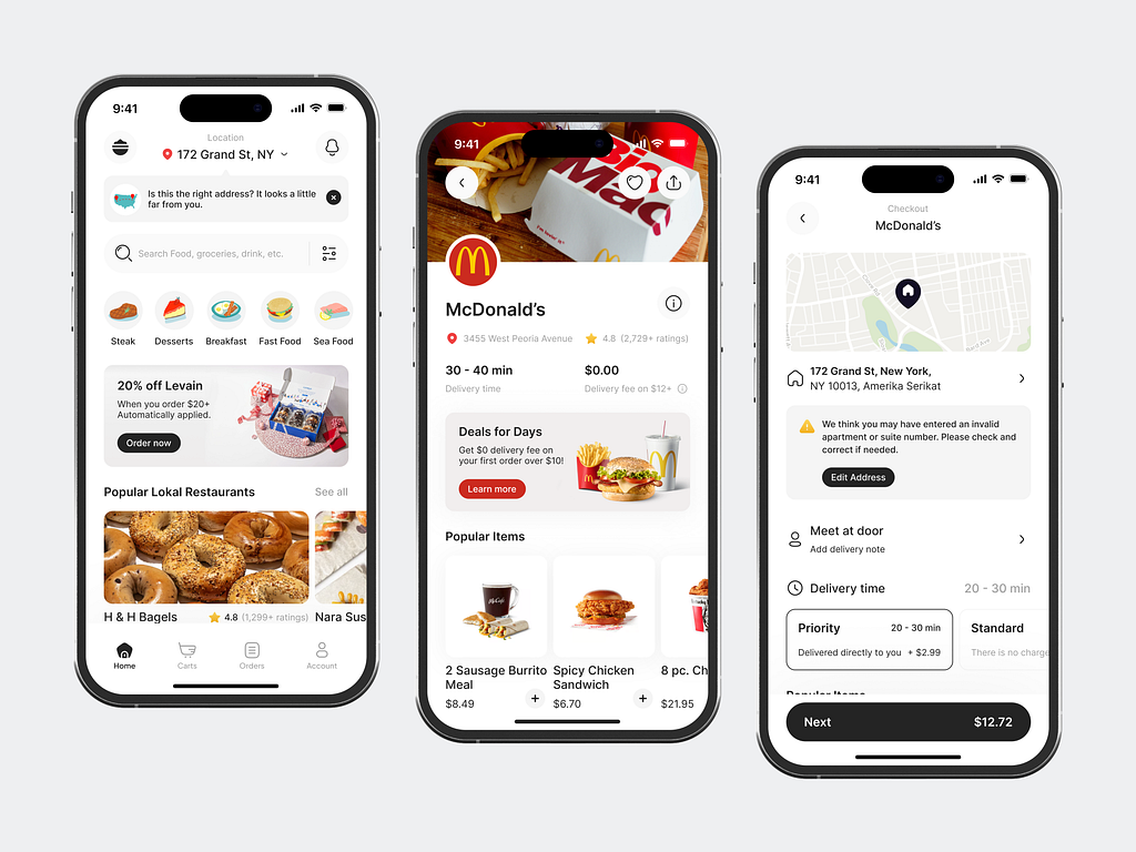 Feta - Food Delivery App by Yoğa Pratama for Columbus on Dribbble