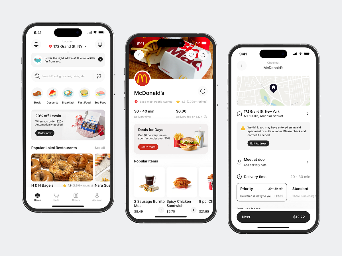 Feta - Food Delivery App by Yoğa Pratama for Korsa on Dribbble