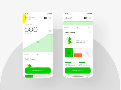 Mobile Design for ACT Ai Tutor ai android app design dashboard ios mobile app product design student test tutor ui ui design ux ux design