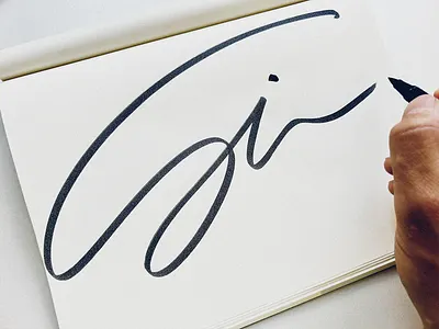 Si _ calligraphy authentic brave calligraphy custom flow fun identity lettering logo moleskine onestroke original premium process signature simple sketching surf unique vibe
