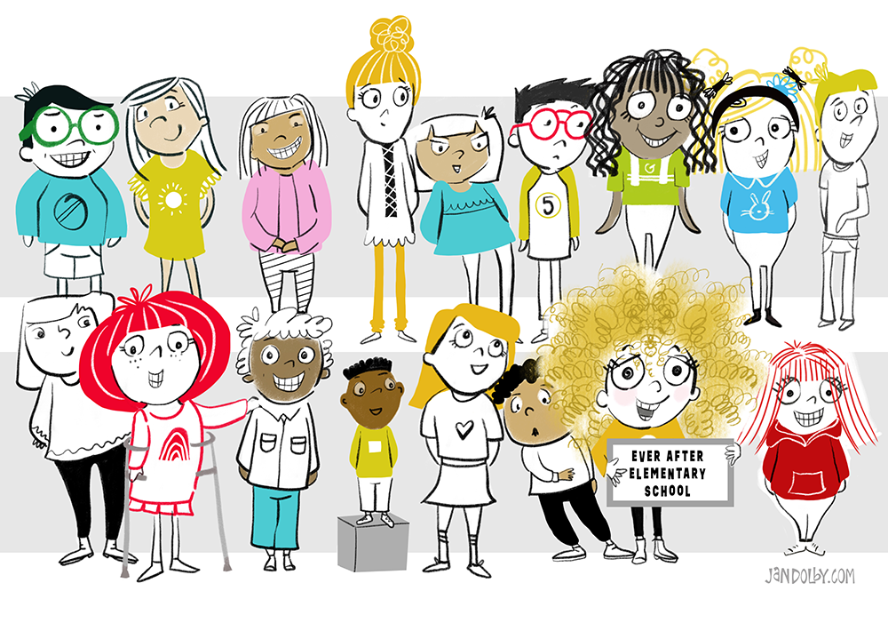 Curlilocks and the Three Hares - illustrations for early reader book design character design childrens illustration cover design graphic design illustration