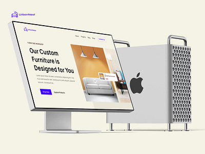 Urban Nest Furniture Website Design designing furniture design graphic design ui design uiux ux design web deisgn website design