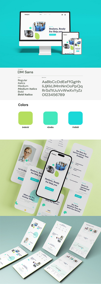 Healyou, Web App design for Medical app design branding design graphic design ui ui design uiux ux ux design