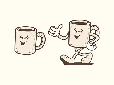 Daily Drip Co Mascot Character branding design graphic design illustration logo mountain nature vector