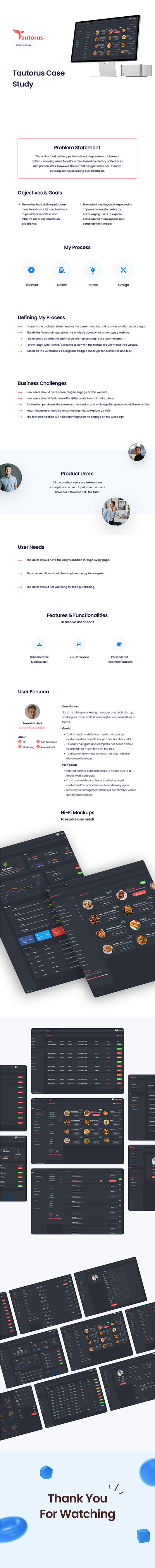 Food Delivery SaaS CaseStudy app design branding design graphic design illustration saas ui ui design uiux ux ux design