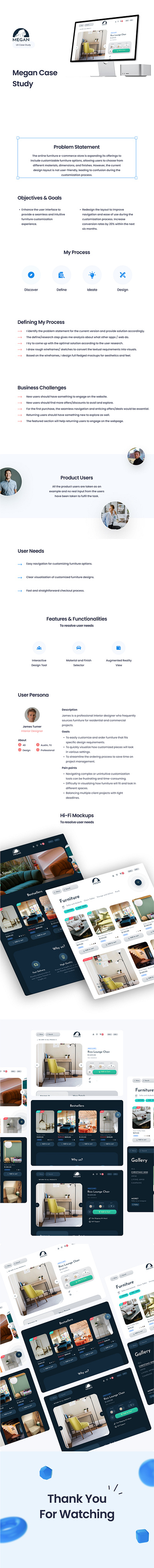 Furniture Ecommerce Brand's Case study app design branding case study design graphic design illustration saas ui ui design uiux ux ux design