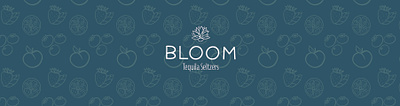 Bloom Tequila Seltzers branding design drawing graphic design illustration logo typography