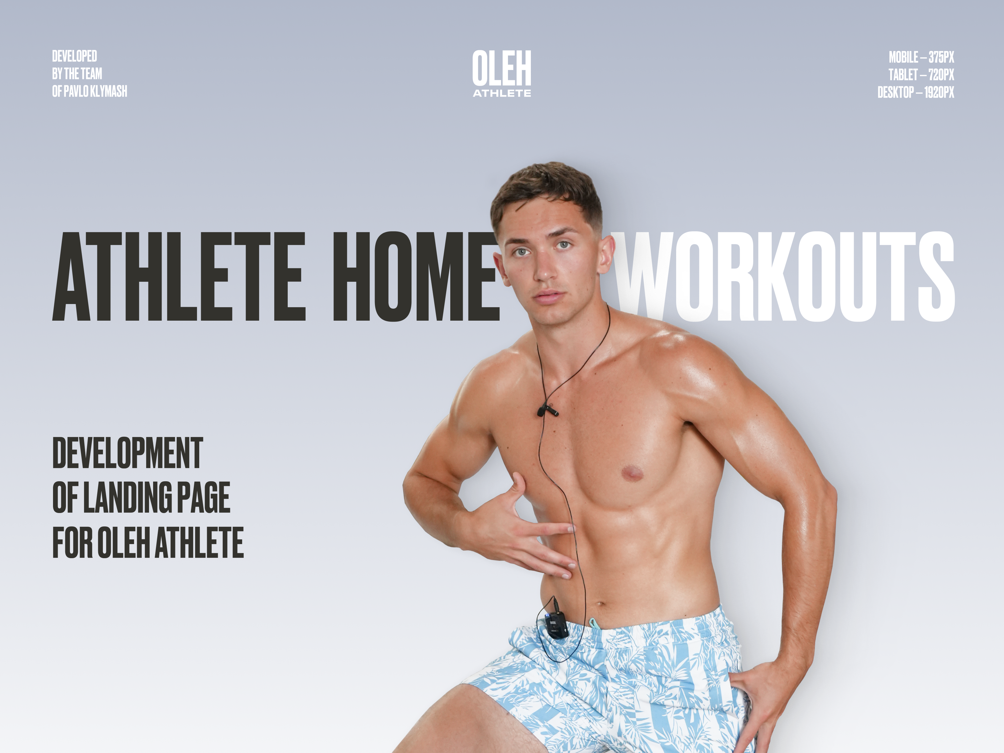 Fitness Landing Page for Oleh Athlete — Online Program bestdesign custom landing page designinspiration dribbblepopular e commerce figma fitness landing page fitness website design landing page mobile friendly website online course website onlineshop responsive sell workout programs trainer landing page ux ui web site webdesign website for personal trainer workout