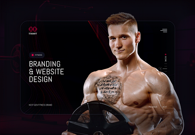 Personal gym fitness branding with UI/UX website design brand identity branding fitness branding fitness website gym gym branding gym fitness branding gym website logo onlineportfolio personal gym personal identity workout