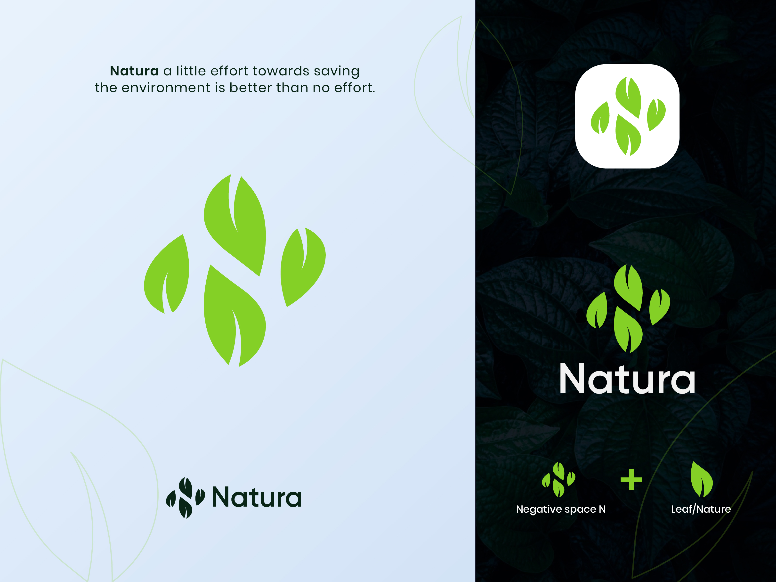 Nature Logo Large and Small Leaf Graphic by skyacegraphic0220 · Creative  Fabrica